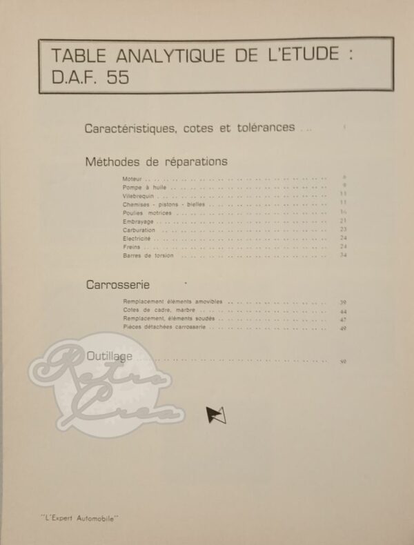 Revue Technique L'Expert Automobile DAF 55 - Image 2