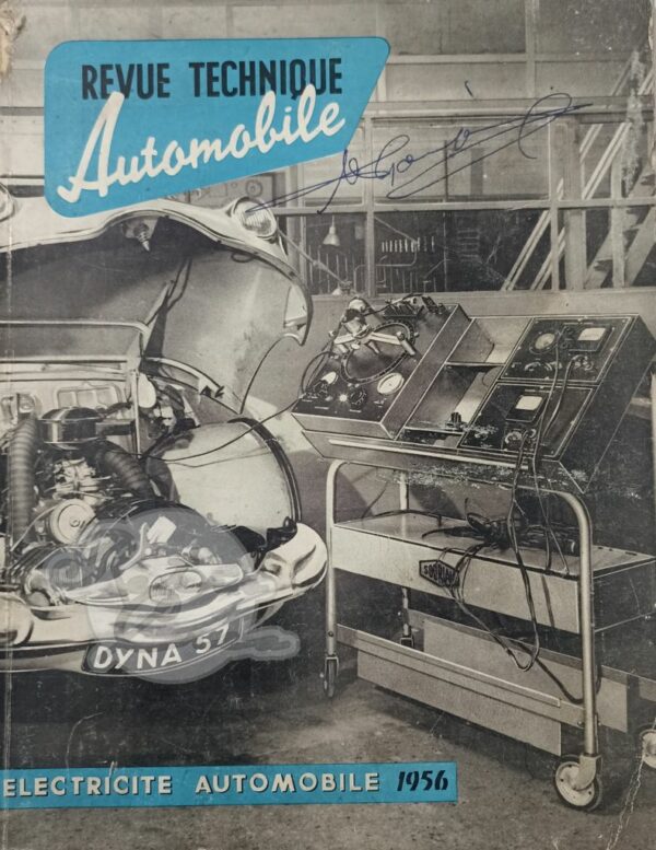 Revue Technique RTA Electricité automobile 1956