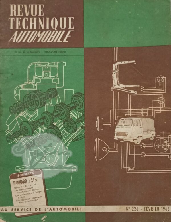 Revue Technique RTA Panhard 24B, 24BT, 24B, 24CT