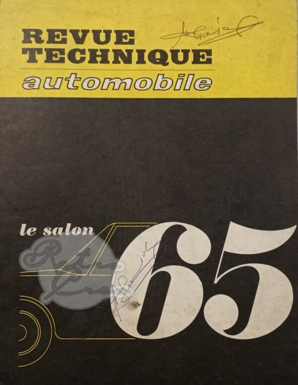 Revue Technique RTA Special Salon 1965