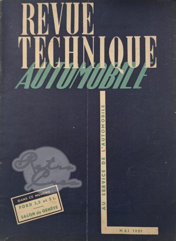 Revue Technique RTA Ford F198, F598, F798, 3 et 5T