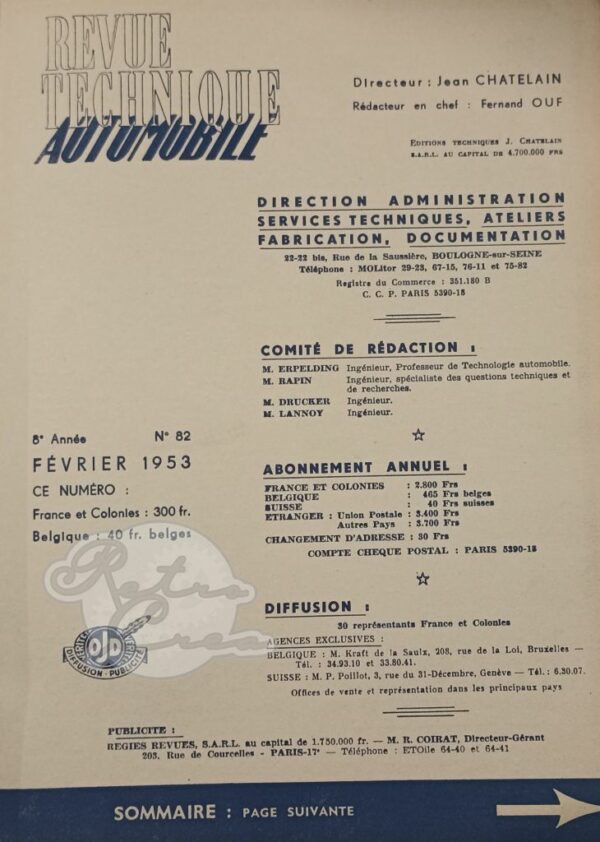 Revue Technique RTA Oldsmobile 88, 89 (1948-53) – Image 2