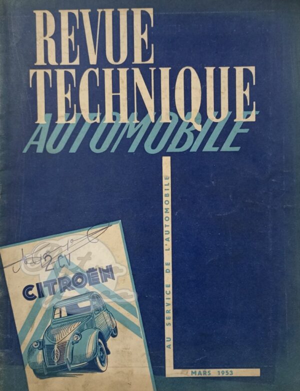 Revue Technique Etude RTA Citroën 2CV