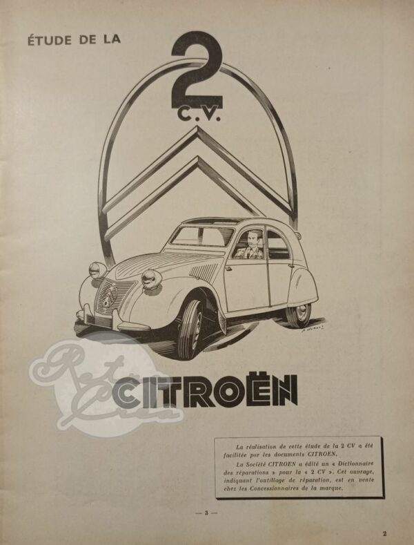 Revue Technique Etude RTA Citroën 2CV – Image 2