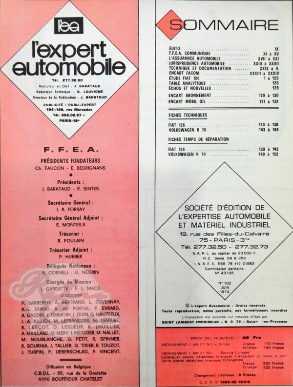Revue Technique L'Expert Automobile Fiat 126 - Image 2