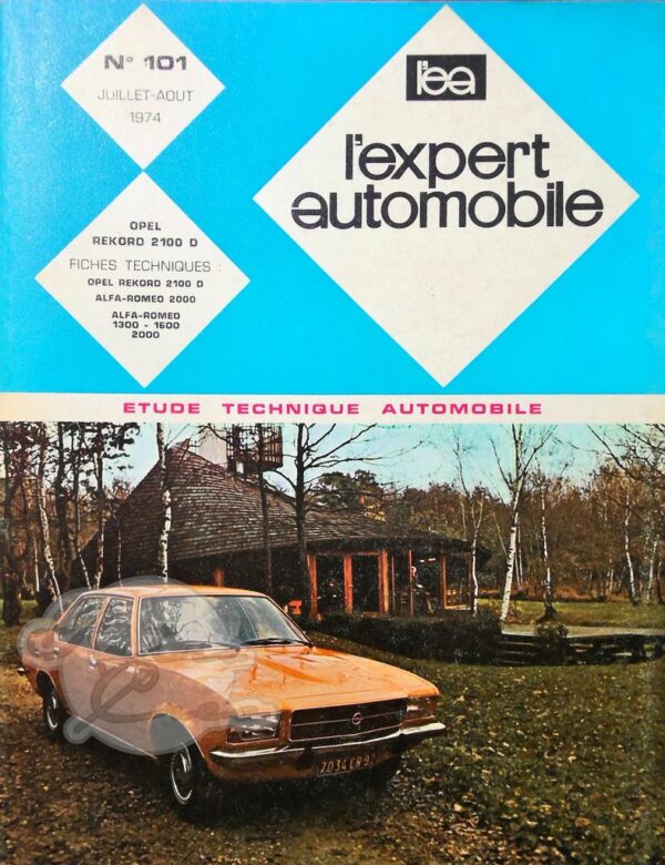 Revue Technique L'Expert Automobile Opel Rekord 2100D
