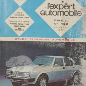 Revue Technique L'Expert Automobile Alfa Romeo Alfetta 1600 1800 2000