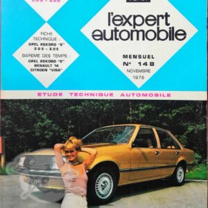 Revue Technique L'Expert Automobile Opel Rekord E 2,0S 2,0E