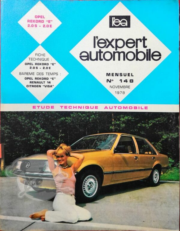 Revue Technique L'Expert Automobile Opel Rekord E 2,0S 2,0E
