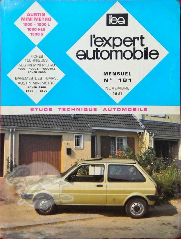 Revue Technique L'Expert Automobile Austin Mini Metro 1000 1300