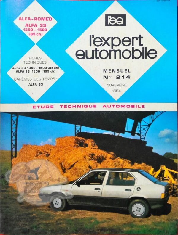 Revue Technique L'Expert Automobile Alfa Romeo 33 1350 1500