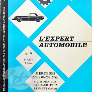 Revue Technique L'Expert Automobile Mercedes-Benz 220 230 250 S/SE