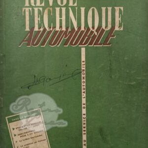 Revue Technique RTA Panhard Dyna Z 1954-55 (partie 1)