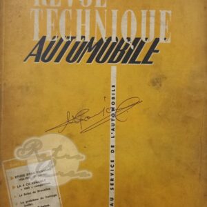 Revue Technique RTA Panhard Dyna Z 1954-55 (partie 2). Renault 4cv R1063
