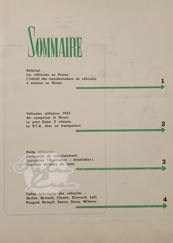 Revue Technique RTA Véhicules utilitaires 1957 - Image 3