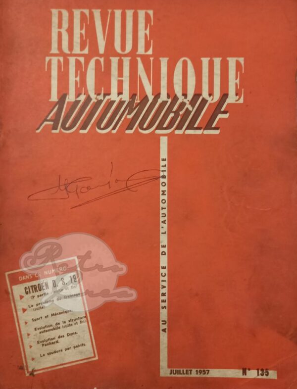 Revue Technique RTA Citroën DS19 (partie 3)
