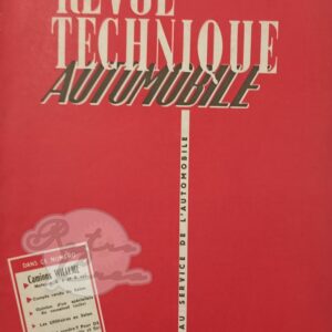 Revue Technique RTA Willeme 4, 6, 8cyl. (partie 1)