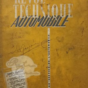 Revue Technique RTA Simca Vedette Trianon, Versailles, Régence, Marly (partie 2). Willeme (partie 2)