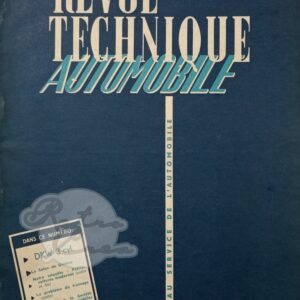 Revue Technique RTA DKW 3=6, Sonderklasse, F91, F93, F94, 900, Monza