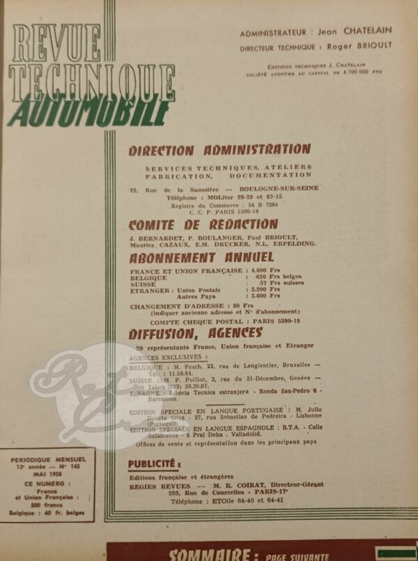 Revue Technique RTA DKW 3=6, Sonderklasse, F91, F93, F94, 900, Monza - Image 2