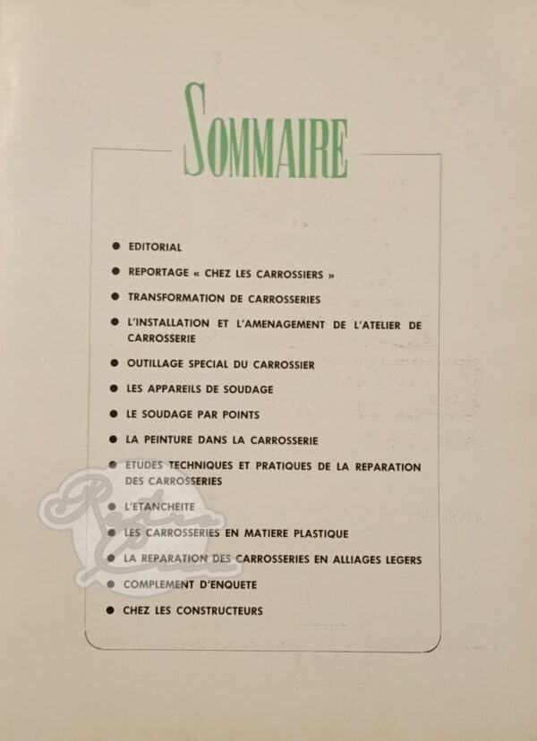 Revue Technique RTA La carrosserie et sa réparation - Image 3