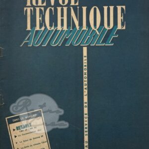 Revue Technique RTA Renault 1000kg, 1400kg, Goelette, Voltigeur (R2065, R2066, R2086)