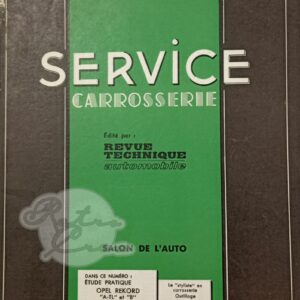 Revue Technique RTA Service Carrosserie Opel Rekord A-TL B