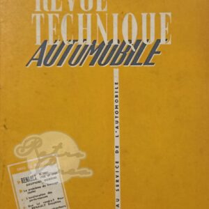 Revue Technique RTA Renault Dauphine Gordini R1091 1958-59