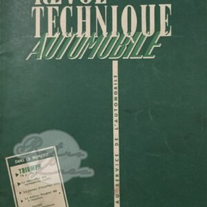 Revue Technique RTA Triumph TR2, TR3