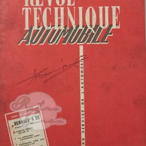 Revue Technique RTA Renault 4cv 1957-61