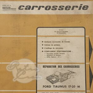 Revue Technique RTA Service Carrosserie Ford Taunus 17M 20M