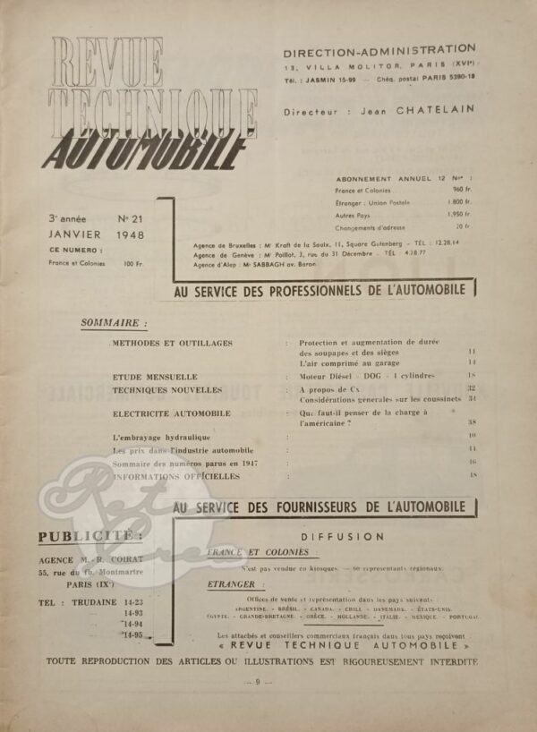 Revue Technique RTA DOG moteurs 4cyl. - Image 2