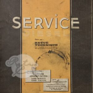 Revue Technique RTA Service Carrosserie Renault Saviem Super Goelette Super Galion