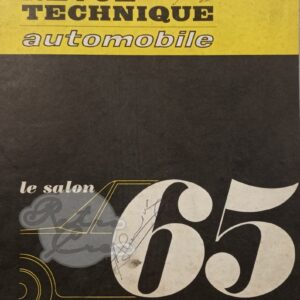 Revue Technique RTA Special Salon 1965