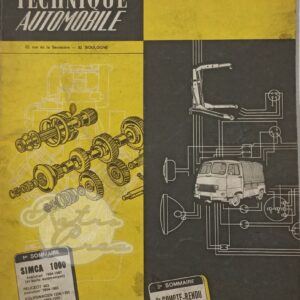 Revue Technique RTA Simca 1000, 900, Bertone (1964-67)