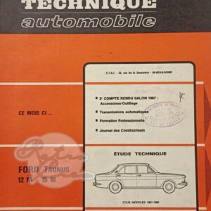 Revue Technique RTA Ford Taunus 12M, 15M (P6)