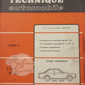 Revue Technique RTA Fiat 124 sport