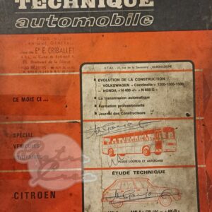 Revue Technique RTA Citroën Ami 6 35ch, Ami 8, AK-B
