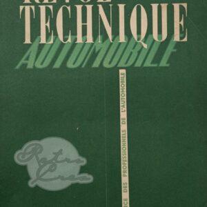 Revue Technique RTA Talbot Lago, Baby, Minor, etc 3/4cyl.