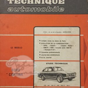 Revue Technique RTA Ford Cortina mk2