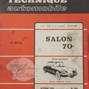 Revue Technique RTA Citroën DS21 Injection éléctronique