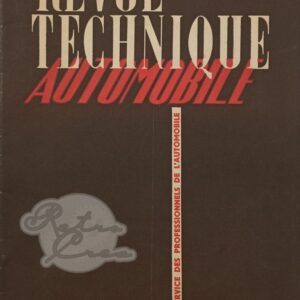 Revue Technique RTA Renault 4cv (R1060, R2070)