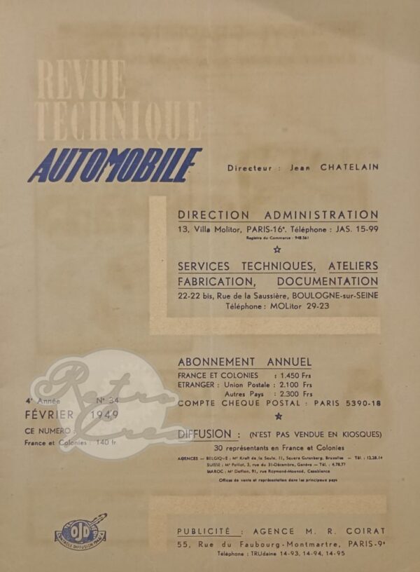 Revue Technique RTA Citroën U23, T23 - Image 2