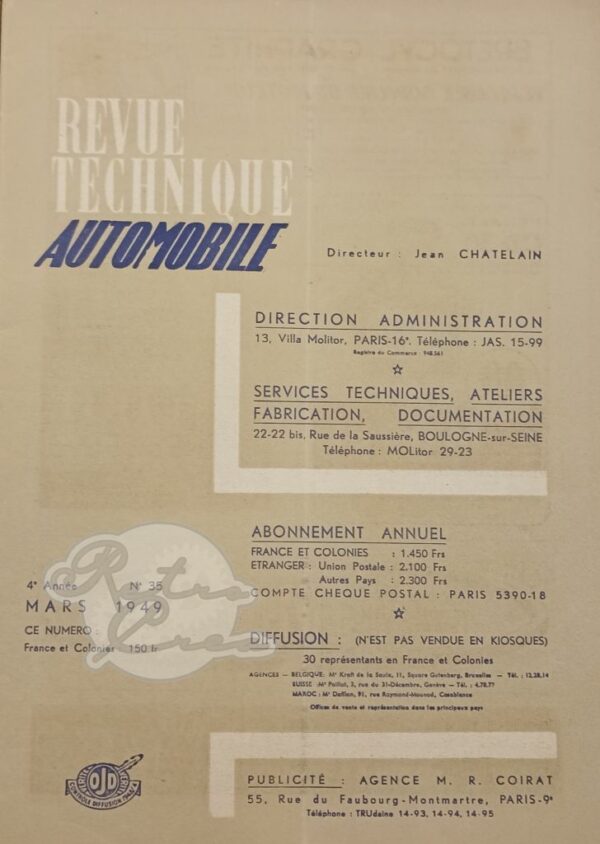 Revue Technique RTA MAP DR3 - Image 2