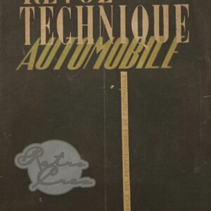 Revue Technique RTA Lancia Belna. VW Type 1 1100cm3