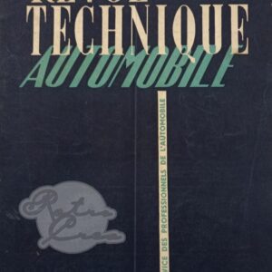Revue Technique RTA Ford V8 13cv. Berliet GDR 7D 7t