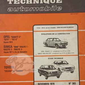 Revue Technique RTA Toyota Celica A20, A40, Carina A10, A40