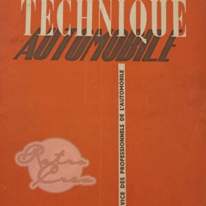 Revue Technique RTA Citroën Traction 15 Six D et G. Somua JL 15