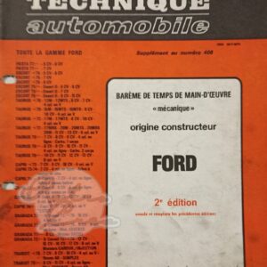 Revue Technique RTA Barême de temps Ford 2e édition