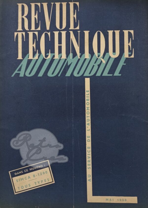 Revue Technique RTA Simca 8 1200, 1200 Sport